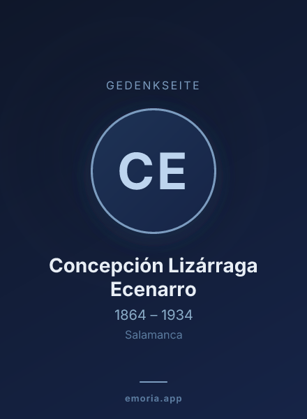 Gedenkportrait von Concepción Lizárraga Ecenarro