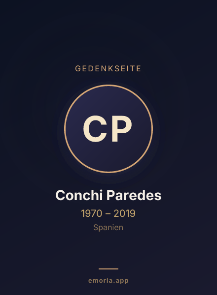 Gedenkportrait von Conchi Paredes