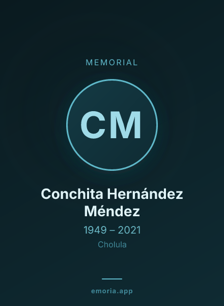 Memorial portrait of Conchita Hernández Méndez