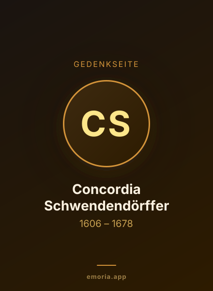 Gedenkportrait von Concordia Schwendendörffer