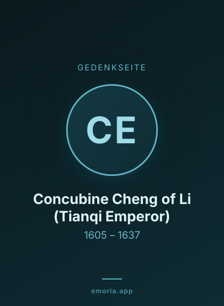 Gedenkportrait von Concubine Cheng of Li (Tianqi Emperor)