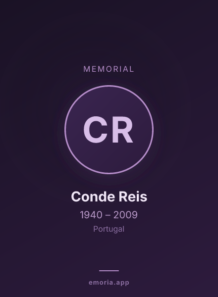 Memorial portrait of Conde Reis