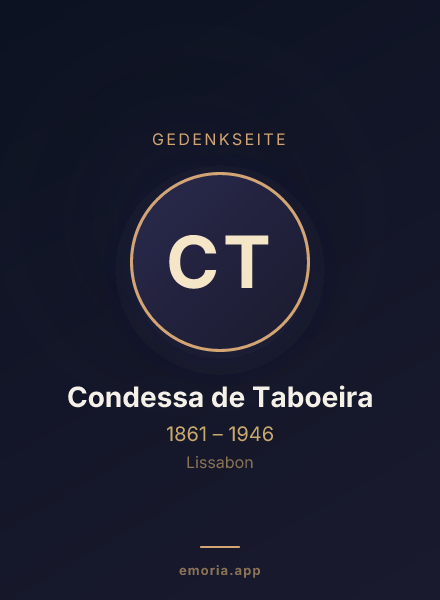 Gedenkportrait von Condessa de Taboeira