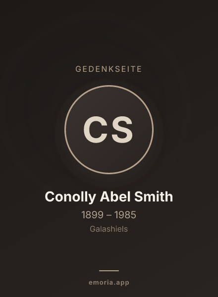 Gedenkportrait von Conolly Abel Smith