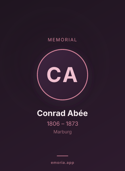 Memorial portrait of Conrad Abée