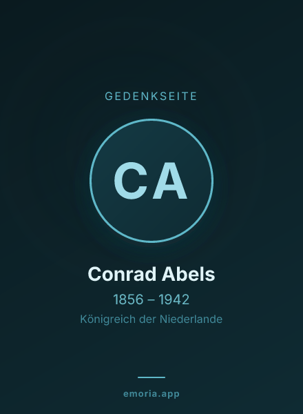 Gedenkportrait von Conrad Abels