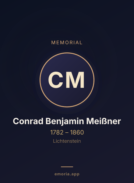 Memorial portrait of Conrad Benjamin Meißner