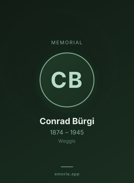 Memorial portrait of Conrad Bürgi