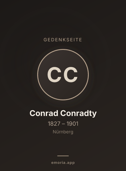 Gedenkportrait von Conrad Conradty