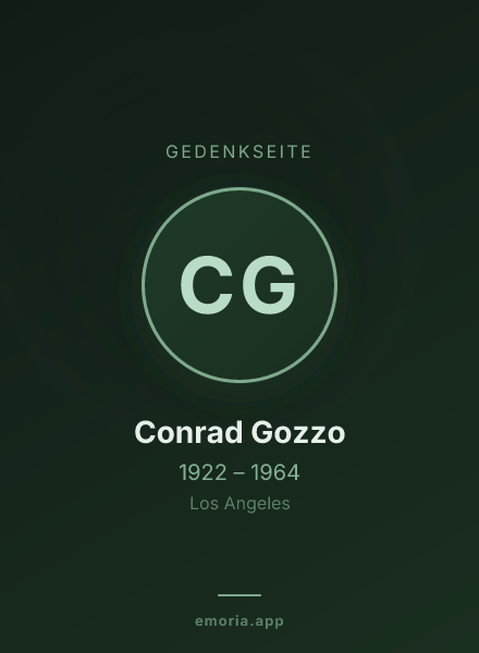 Gedenkportrait von Conrad Gozzo