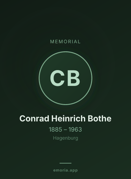 Memorial portrait of Conrad Heinrich Bothe