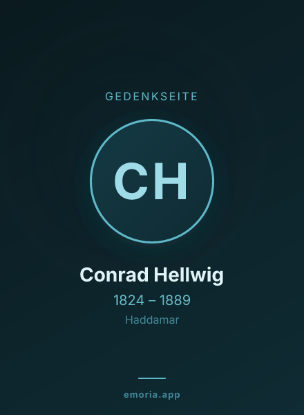 Gedenkportrait von Conrad Hellwig
