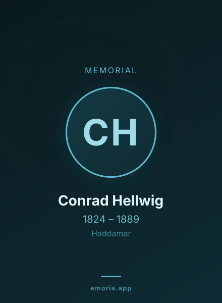 Memorial portrait of Conrad Hellwig