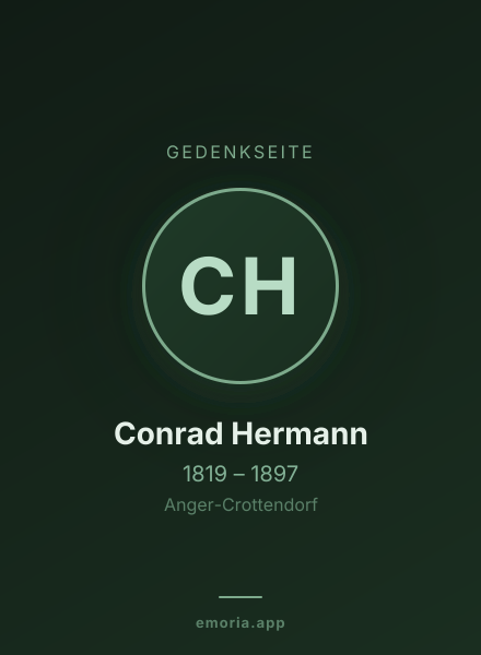 Gedenkportrait von Conrad Hermann