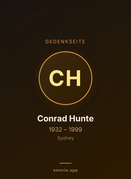 Gedenkportrait von Conrad Hunte