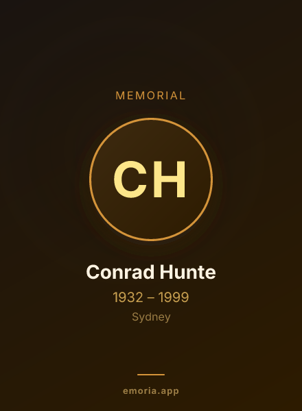 Memorial portrait of Conrad Hunte