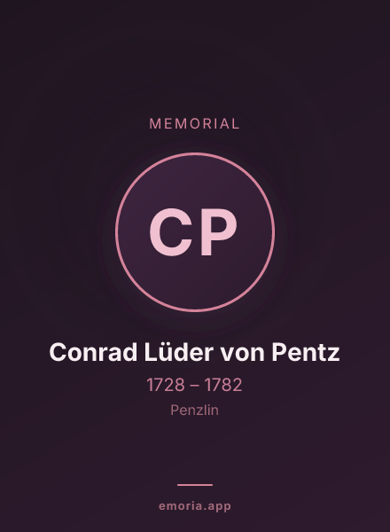 Memorial portrait of Conrad Lüder von Pentz