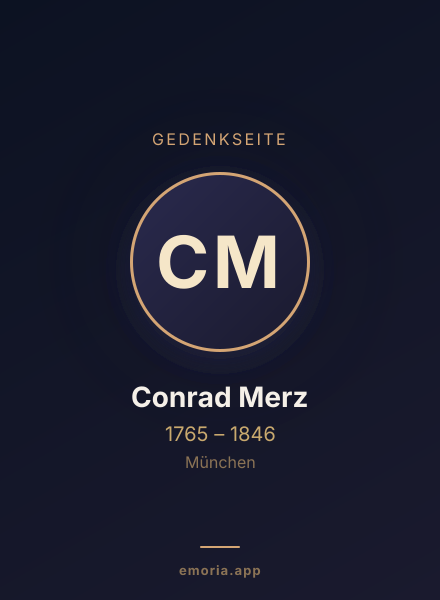 Gedenkportrait von Conrad Merz