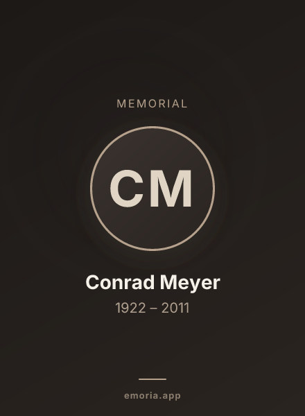 Memorial portrait of Conrad Meyer