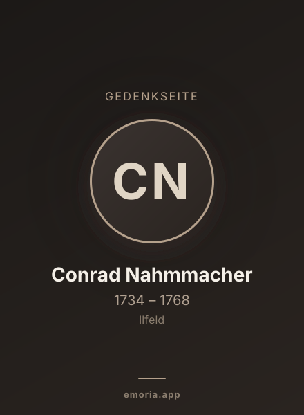 Gedenkportrait von Conrad Nahmmacher