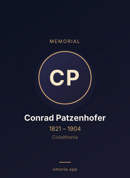 Memorial portrait of Conrad Patzenhofer