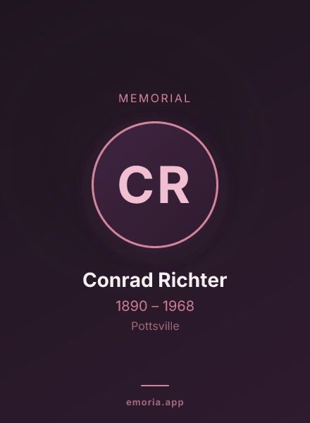 Memorial portrait of Conrad Richter