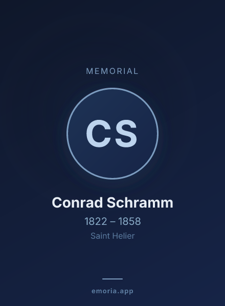 Memorial portrait of Conrad Schramm
