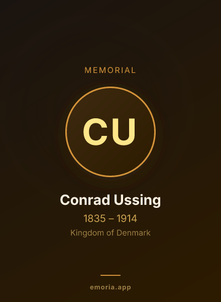 Memorial portrait of Conrad Ussing