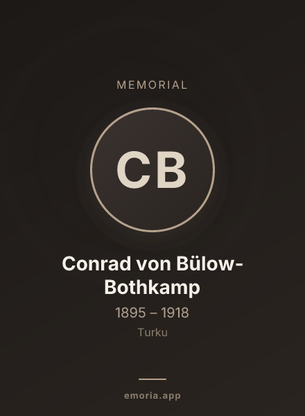 Memorial portrait of Conrad von Bülow-Bothkamp