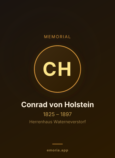 Memorial portrait of Conrad von Holstein