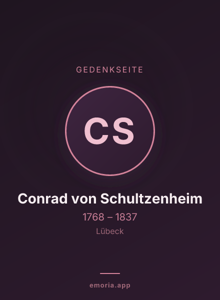 Gedenkportrait von Conrad von Schultzenheim