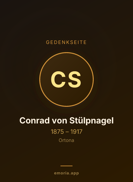 Gedenkportrait von Conrad von Stülpnagel