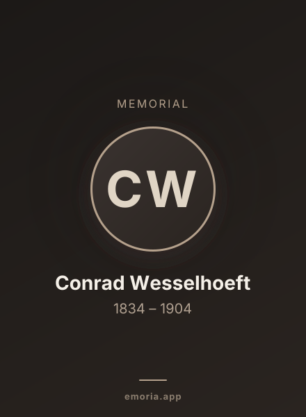 Memorial portrait of Conrad Wesselhoeft
