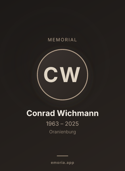 Memorial portrait of Conrad Wichmann