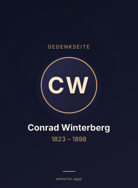 Gedenkportrait von Conrad Winterberg