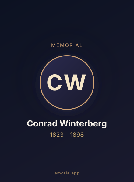 Memorial portrait of Conrad Winterberg