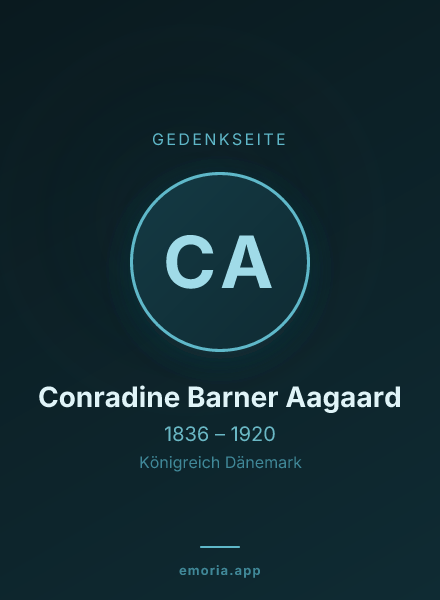 Gedenkportrait von Conradine Barner Aagaard