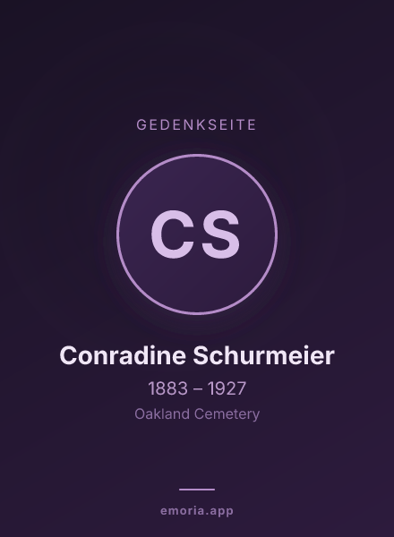Gedenkportrait von Conradine Schurmeier