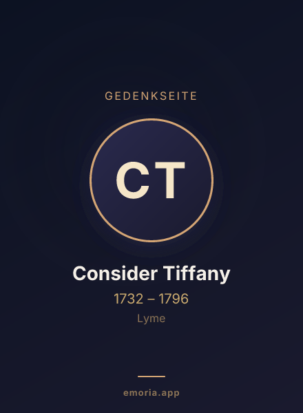 Gedenkportrait von Consider Tiffany