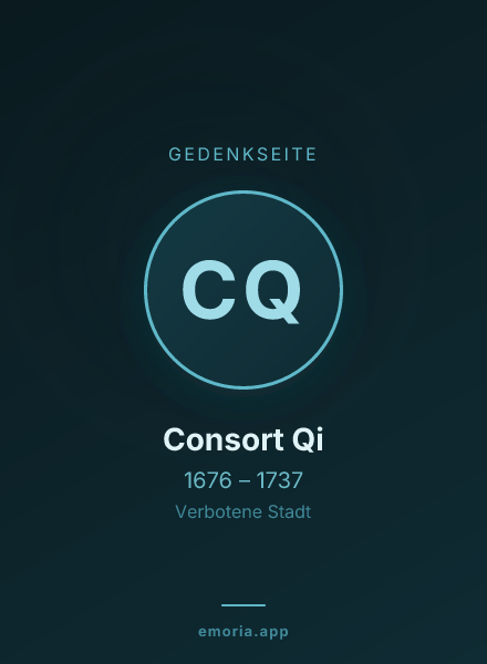 Gedenkportrait von Consort Qi