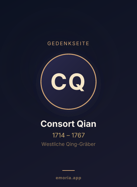 Gedenkportrait von Consort Qian