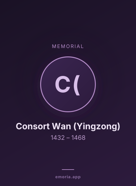 Memorial portrait of Consort Wan (Yingzong)