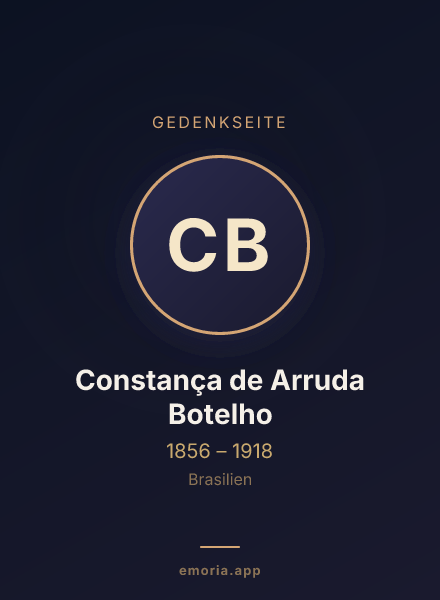 Gedenkportrait von Constança de Arruda Botelho
