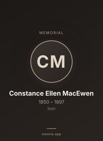 Memorial portrait of Constance Ellen MacEwen