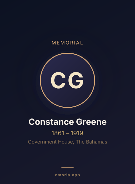 Memorial portrait of Constance Greene
