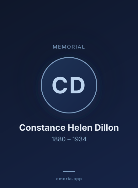 Memorial portrait of Constance Helen Dillon
