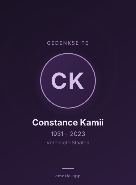 Gedenkportrait von Constance Kamii