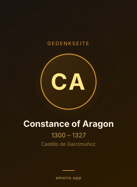 Gedenkportrait von Constance of Aragon