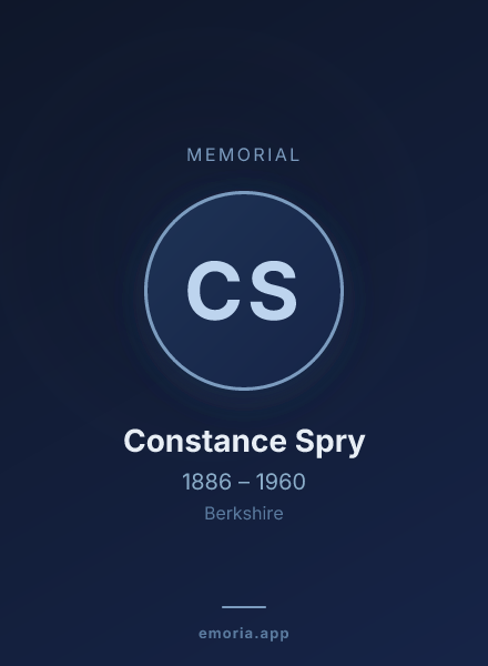 Memorial portrait of Constance Spry