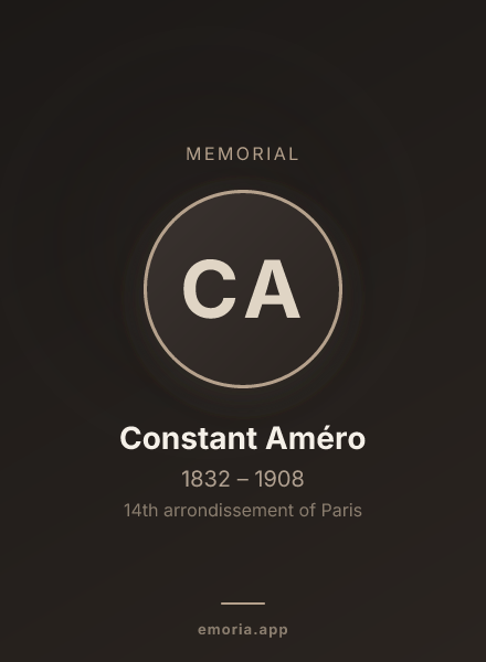 Memorial portrait of Constant Améro